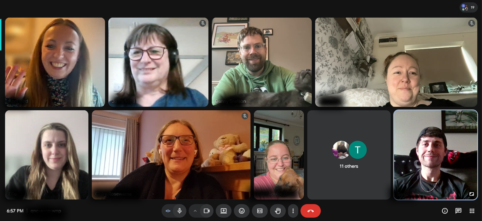 Happily Ever After Book Box members enjoying an online book club meeting